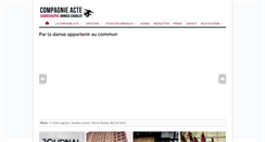 Desktop Screenshot of compagnie-acte.fr